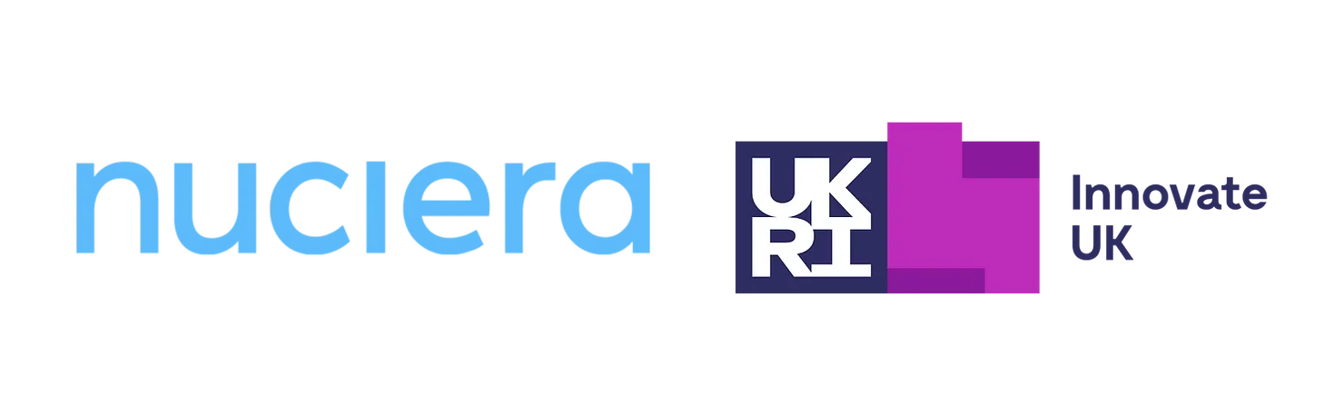Nuclera and UKRI logos
