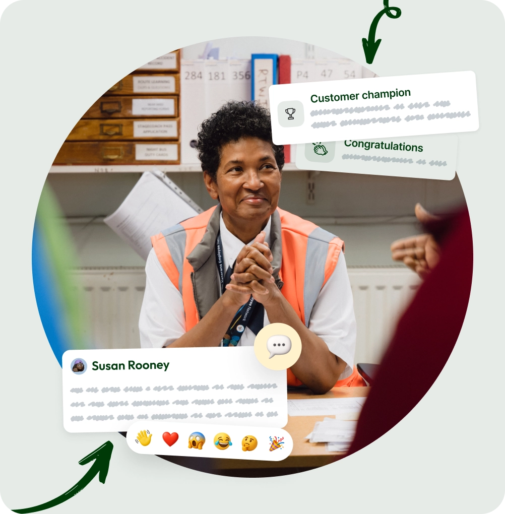 Dark green Blink app icon surrounded by multiple other colorful app icons in a circular arrangement on a white background.