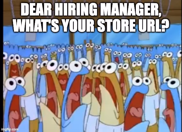 Spongebob meme about Dear Hiring Manager on Upwork