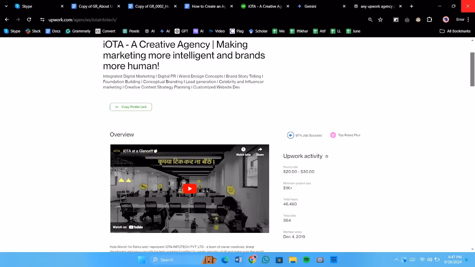 Create a Compelling Agency Profile and Portfolio