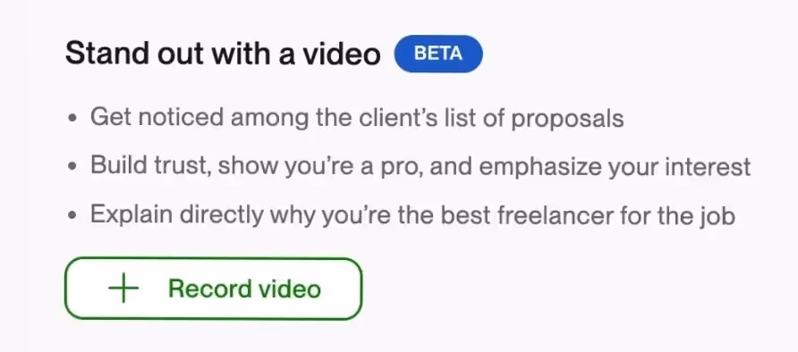 Videos for Upwork Proposals