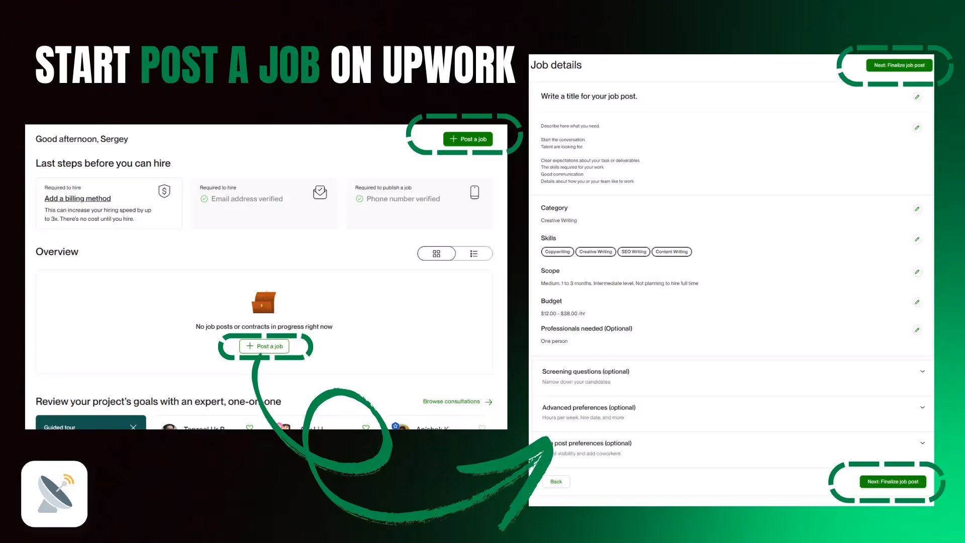 How to Post a Project on Upwork
