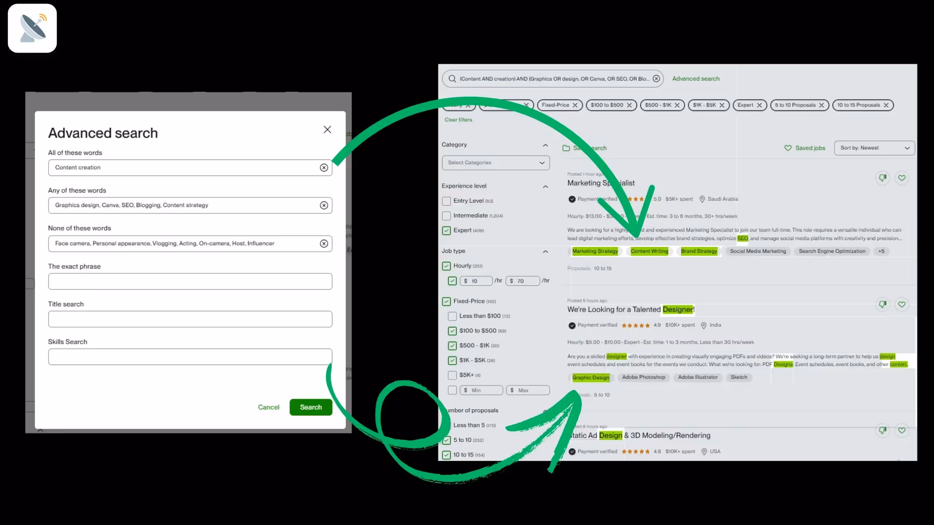 Leverage Advanced Search