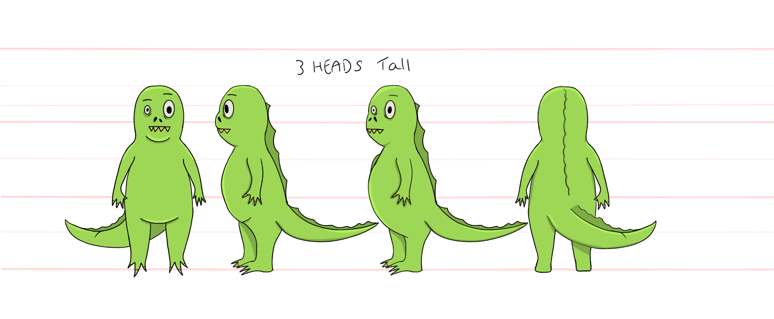 An Phiast Character Turn around sheet