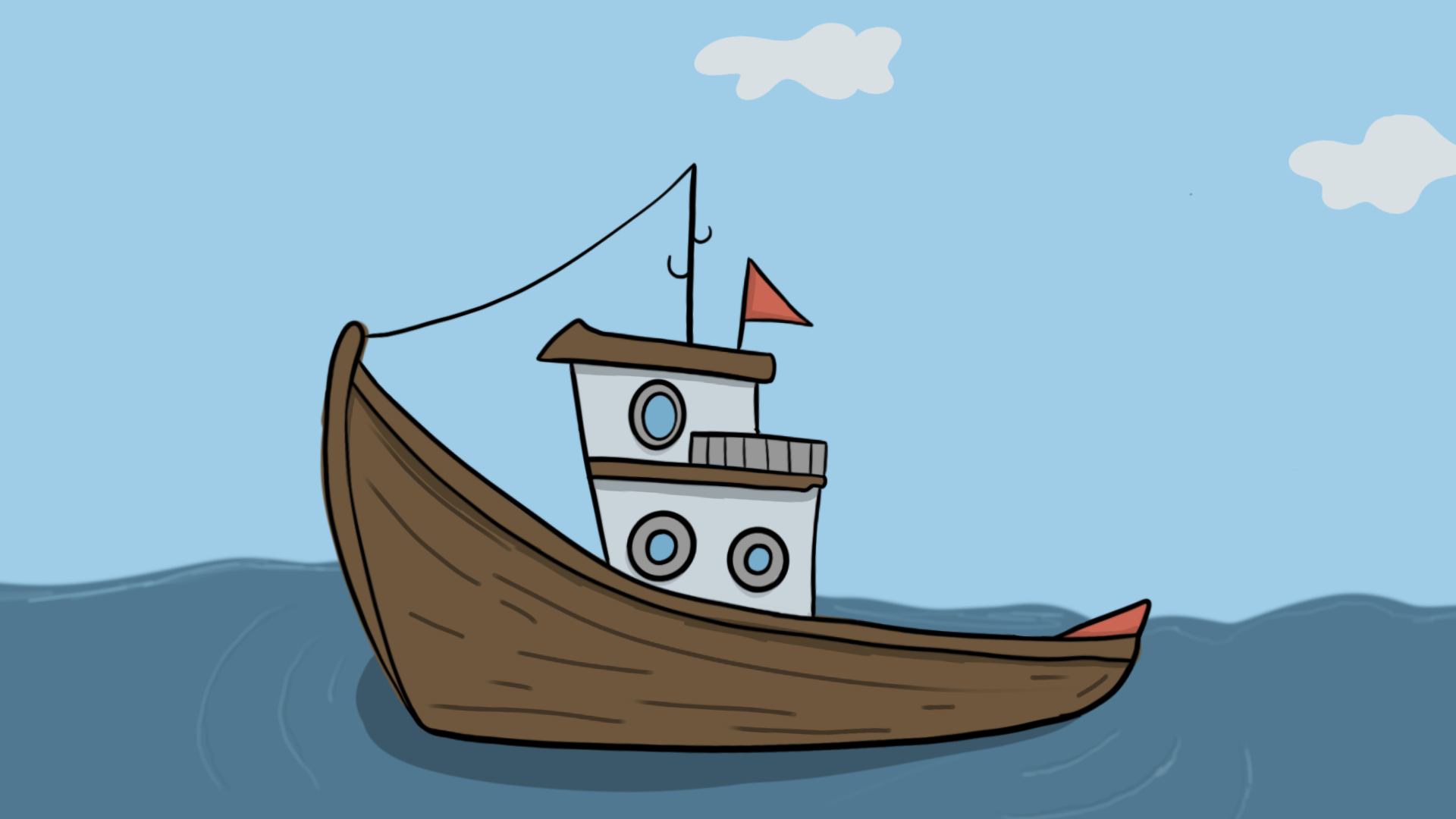 An Phiast Goes Fishing Title Card