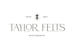 Taylor Felts Photography logo – preferred wedding photographer for Taylor Nino Weddings