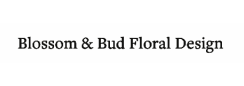 Blossom & Bud Floral Design logo – featured wedding florist and vendor partner of Taylor Nino Weddings