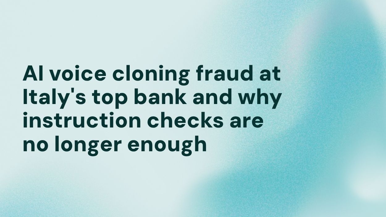 AI voice cloning fraud at Italy's top bank