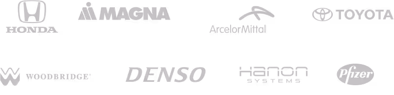 A list of company logos.