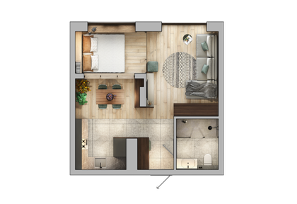 Floor plan of a residential home showing rooms and living spaces