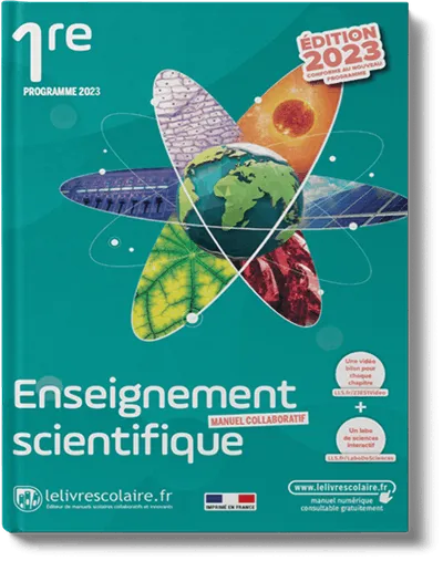 Enseignement scientifique 1re édition 2023 - manuel