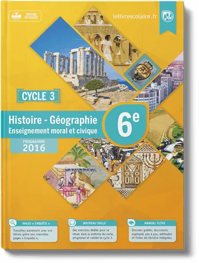 Histoire-Géographie-EMC 6e - manuel