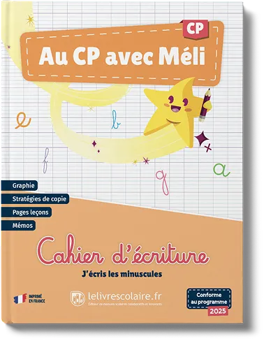 Cover cahier d'écriture CP