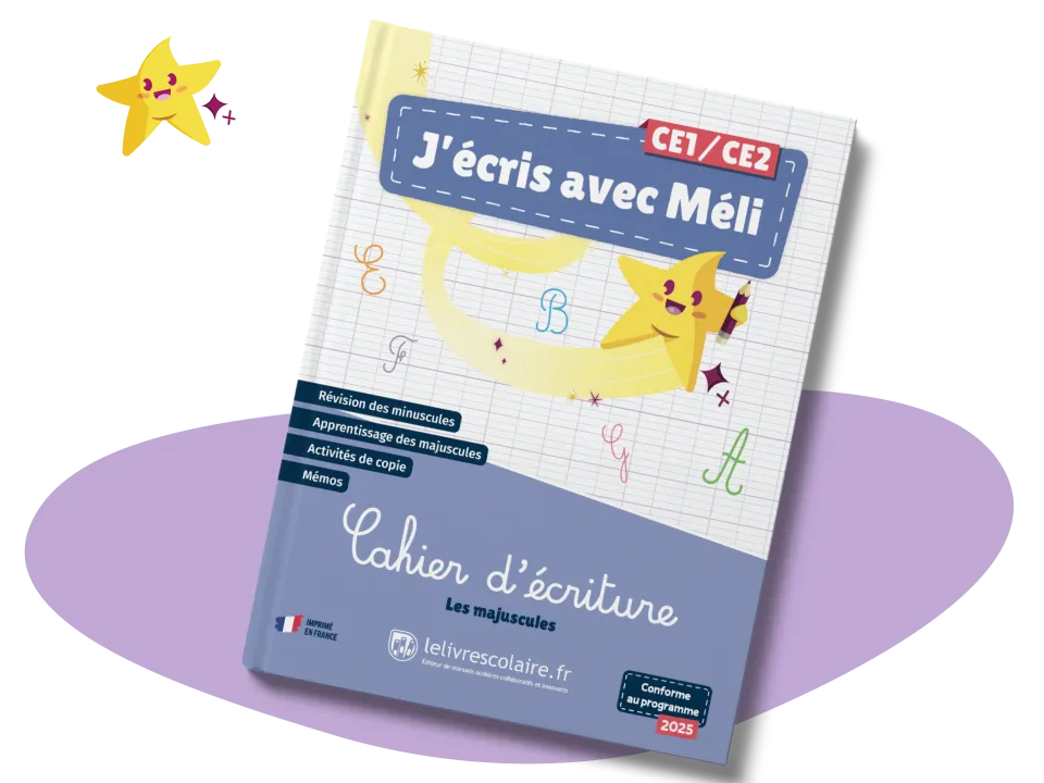 Cover et illu nouveau cahier d'écriture ce1 et ce2