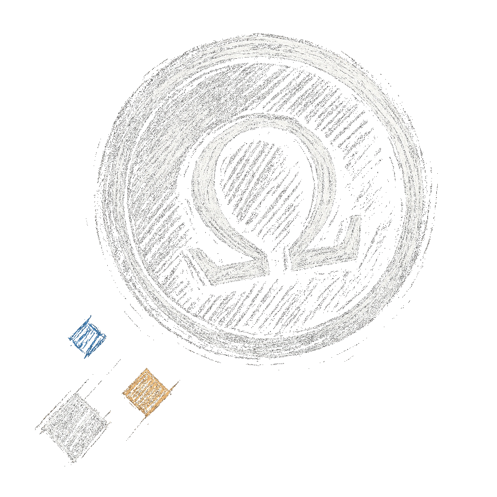 Sketch drawing of a $GALEON token