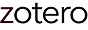 Zotero logo text in black and red.