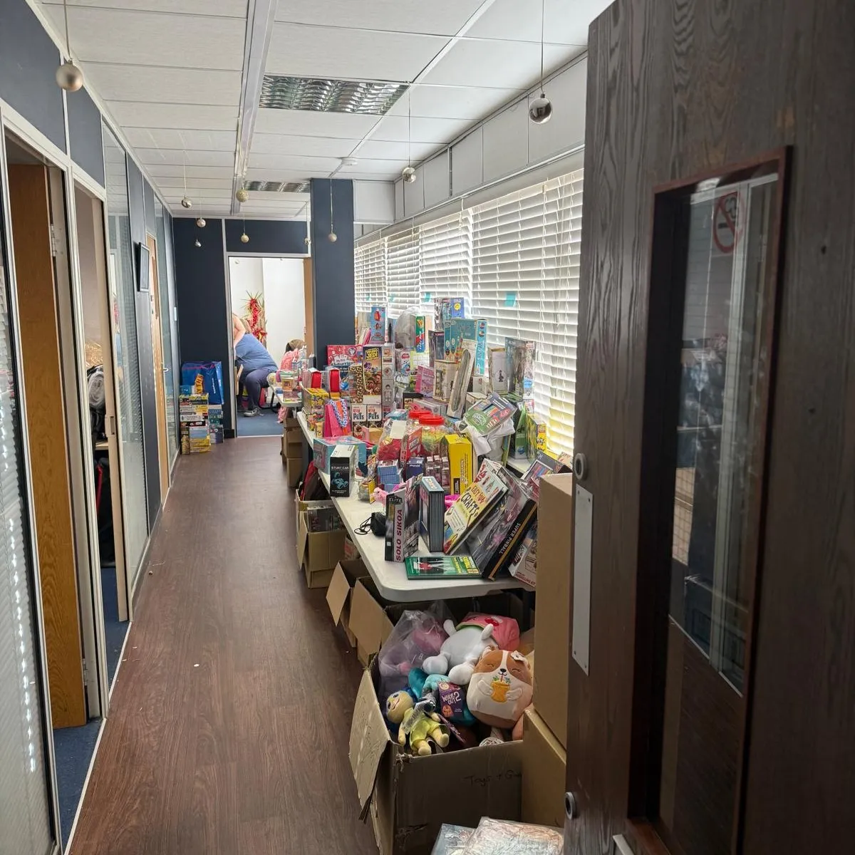 Christmas gifts collected by CREAVO for Lennox Children's Cancer Fund