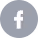 Facebook logo icon in white on a gray background.