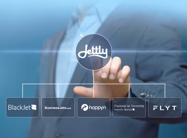 A man in a business suit pressing a button.