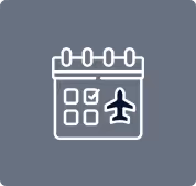 A calendar with a plane on it.