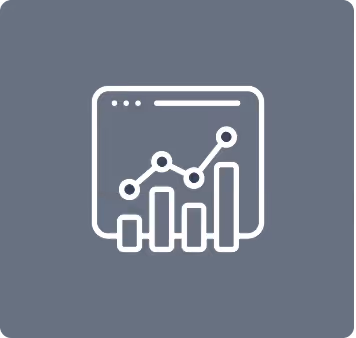 A white line graph on a gray background.