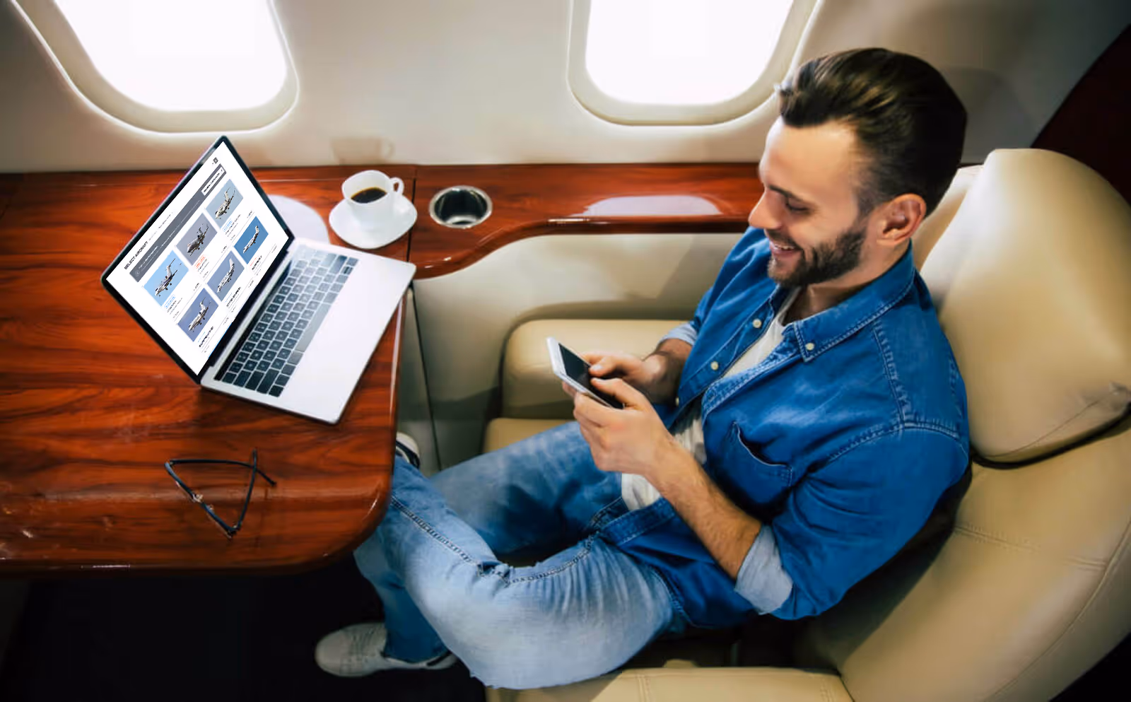 man with laptop
