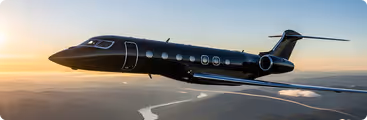 A small jet flying over a mountain range.