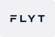 The word flyt is written in black on a white background.