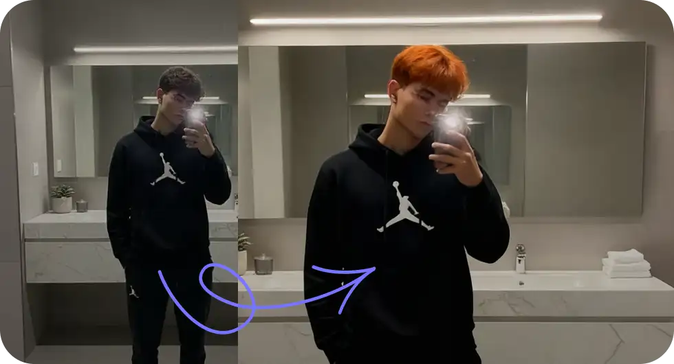 AI hair color changer online