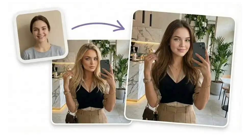 Overchat AI face swap