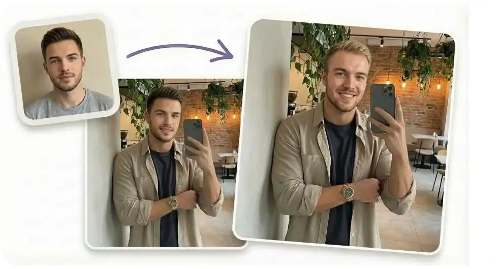 Face swap for Instagram photos on Overchat AI