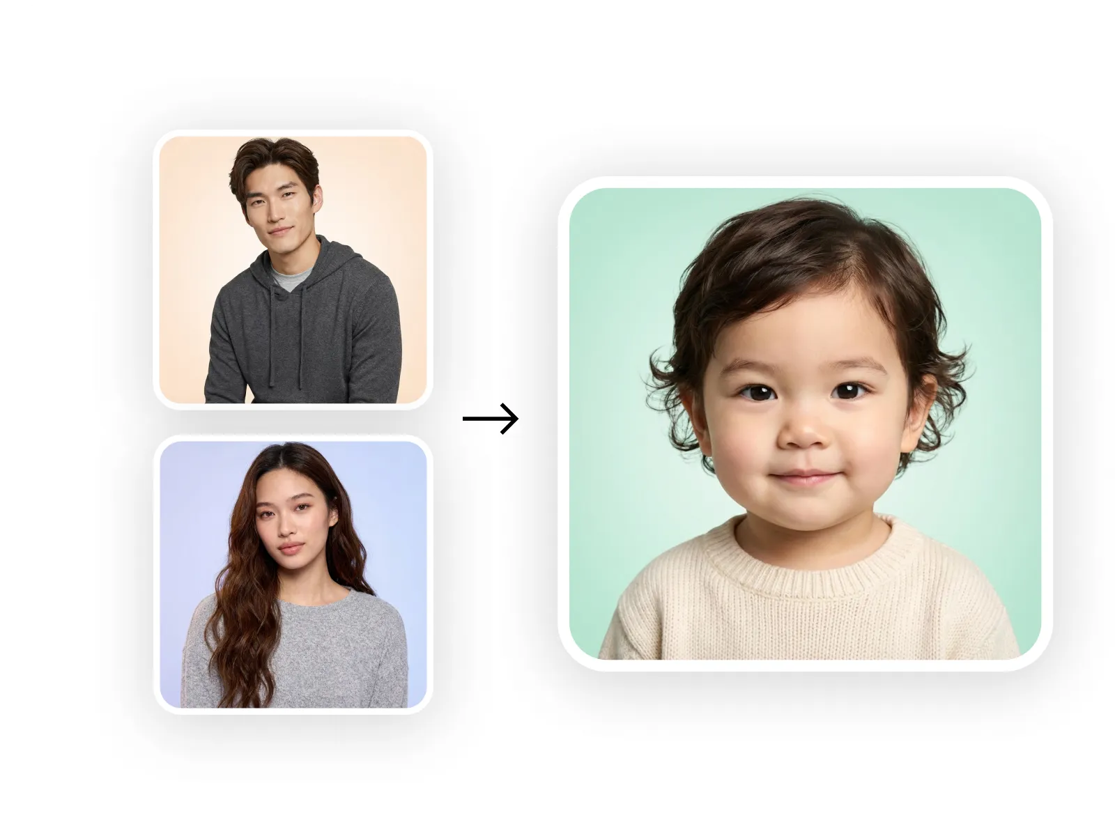 See your baby as a girl or boy at different ages