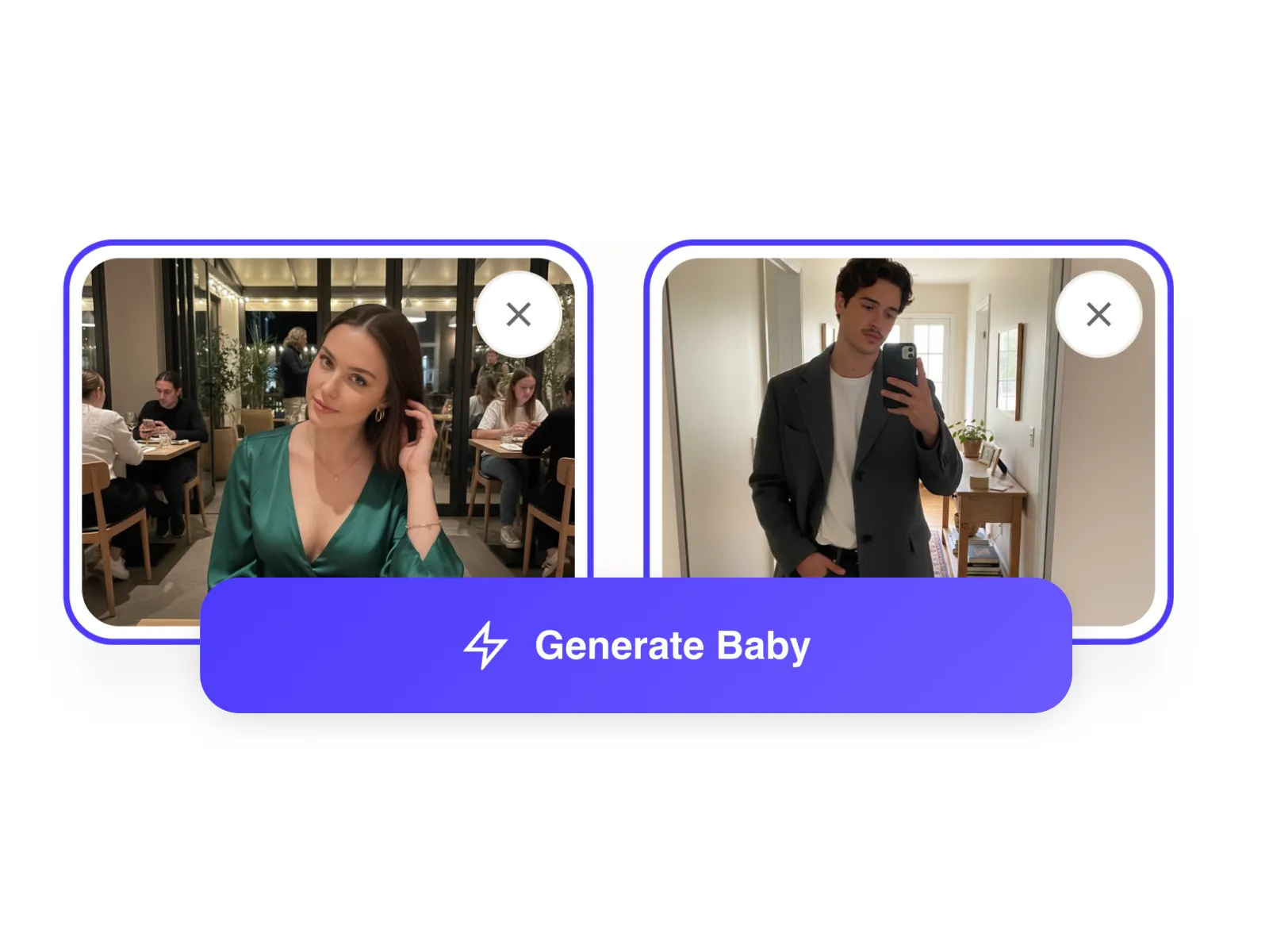 Ultra-realistic baby face photos generated by AI