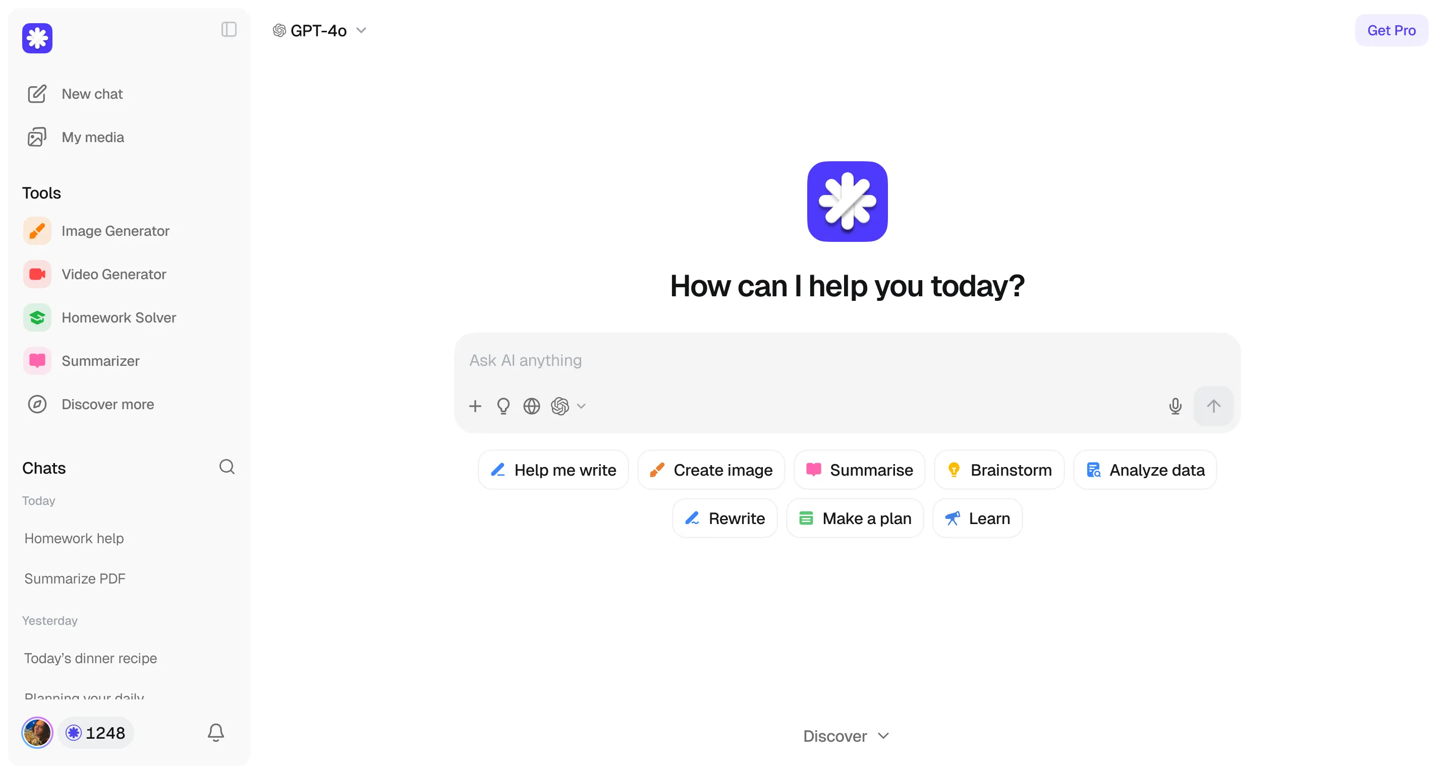 Overchat AI interface showing multiple AI models including ChatGPT, Claude, Gemini, and Mistral