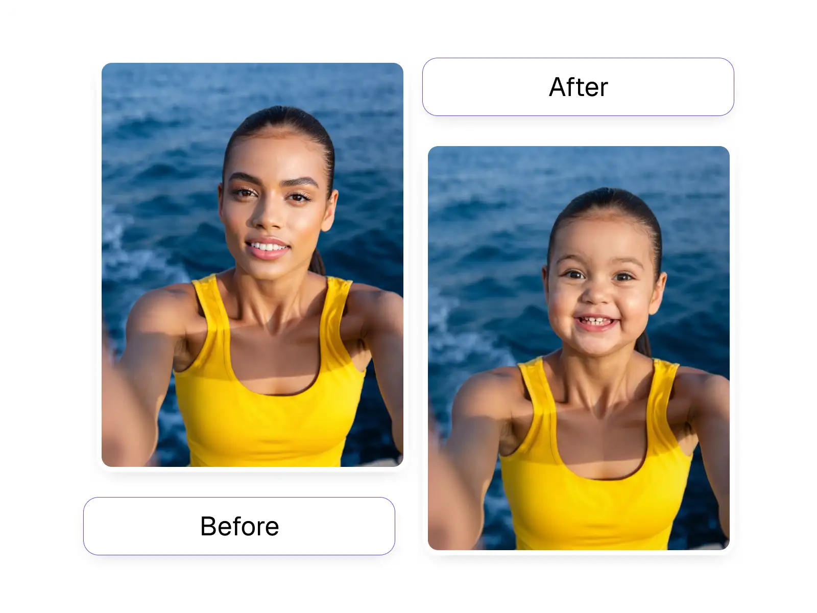 High-quality baby filter transformations