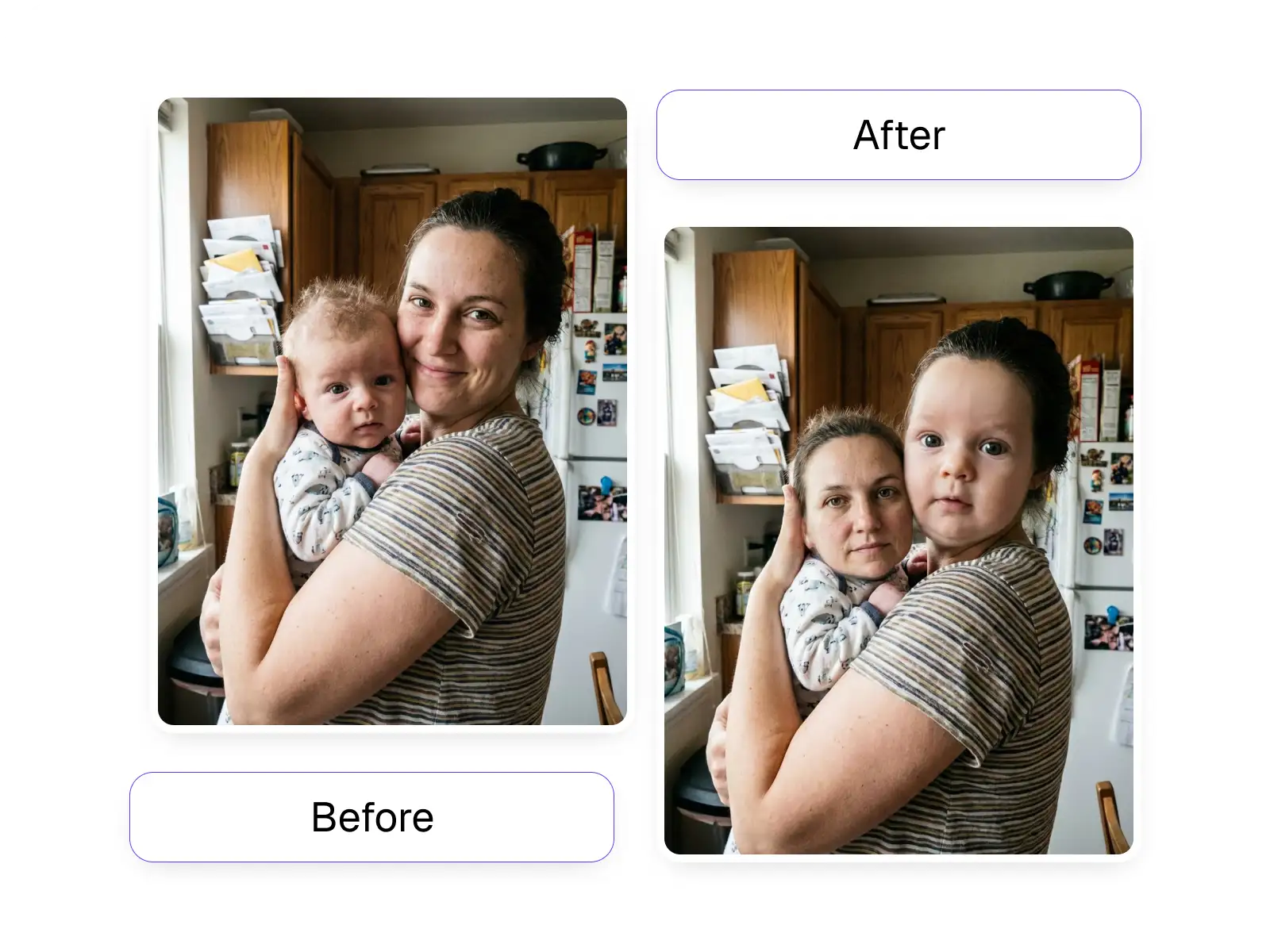Realistic baby face swap with seamless blending