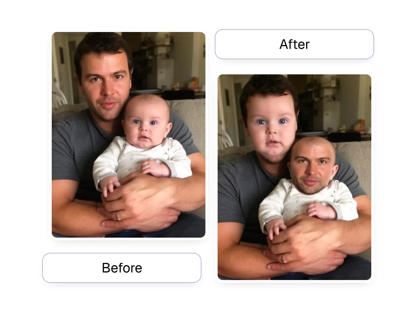 Viral baby face swap moments