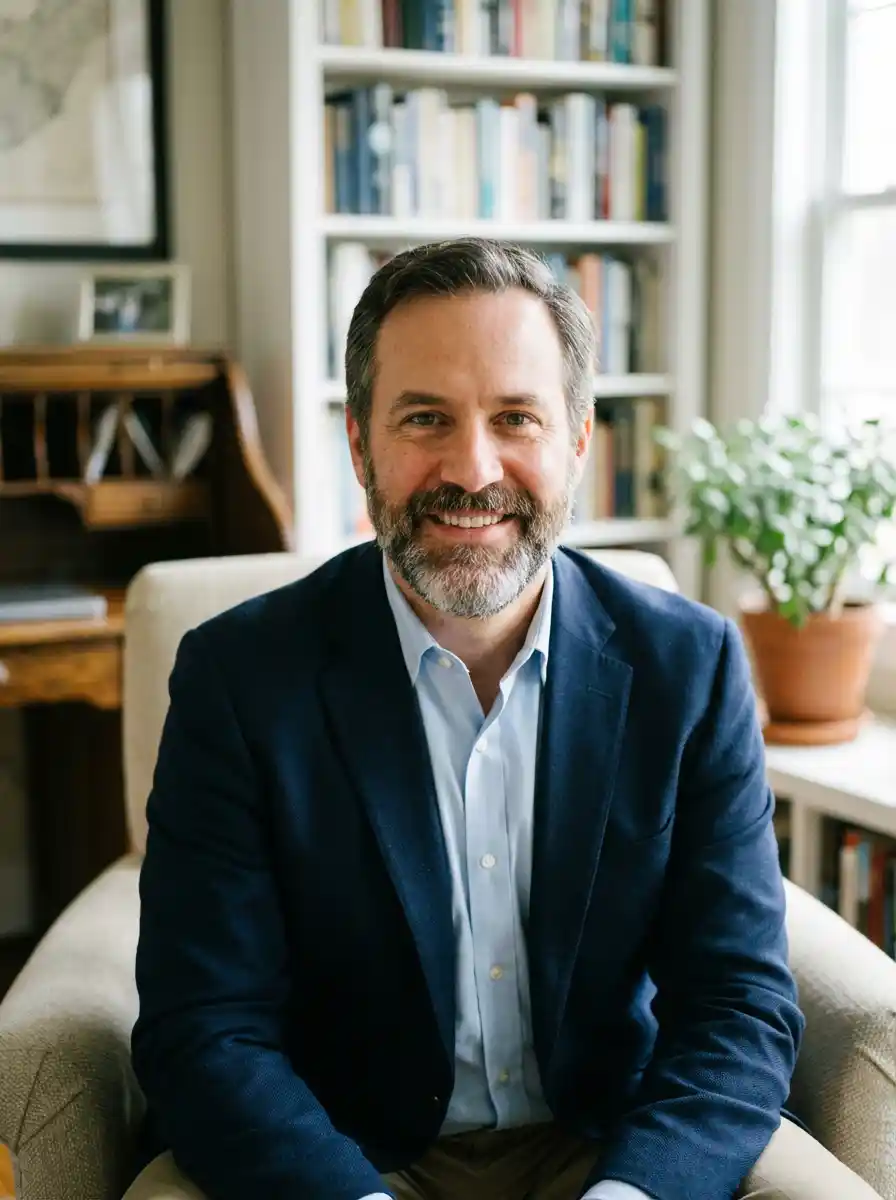 Headshot generated in Overchat AI headshot generator