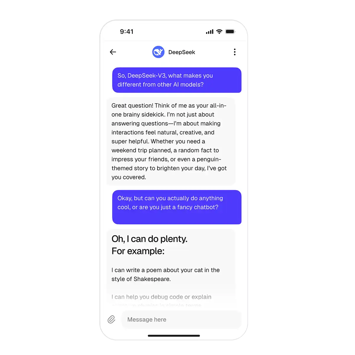 Access DeepSeek 4 AI model on Overchat AI for free
