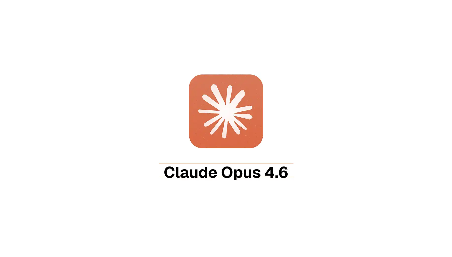 Claude Opus 4.6 Logo centered against white background 