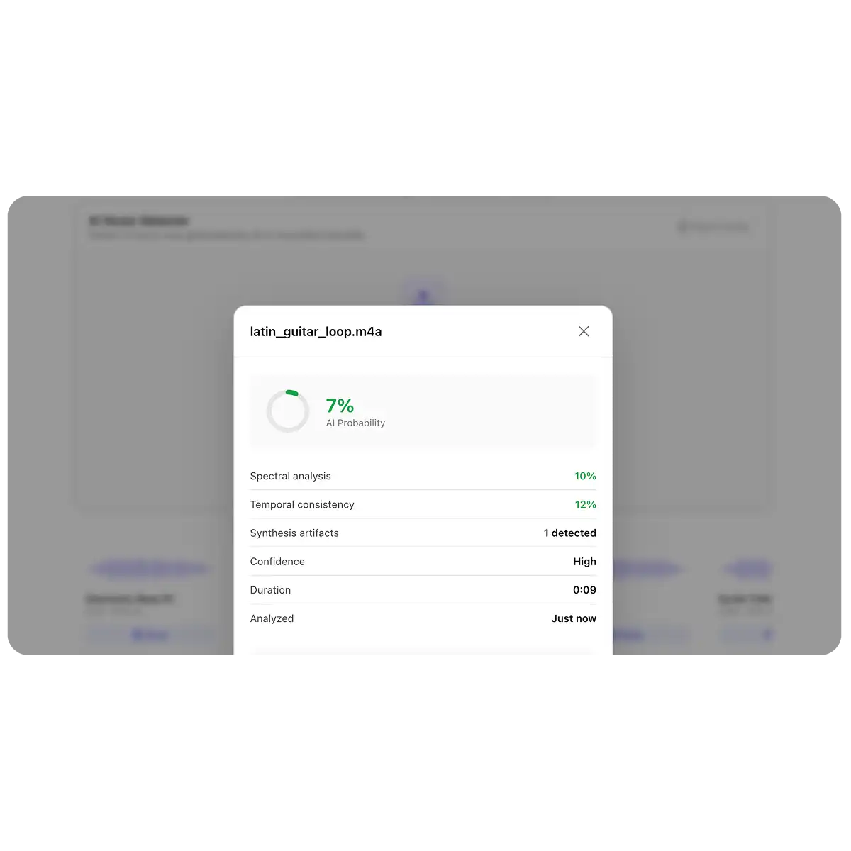 Overchat AI music detector