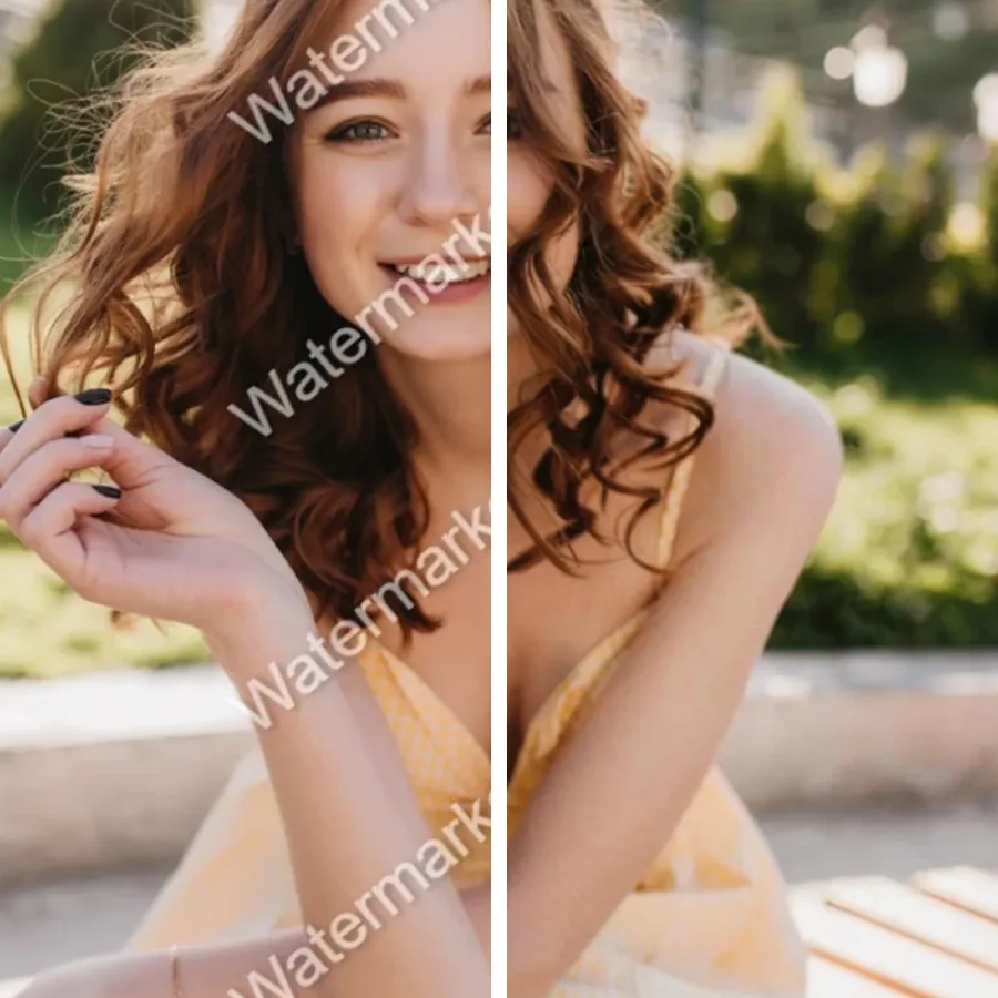 Watermark removal example