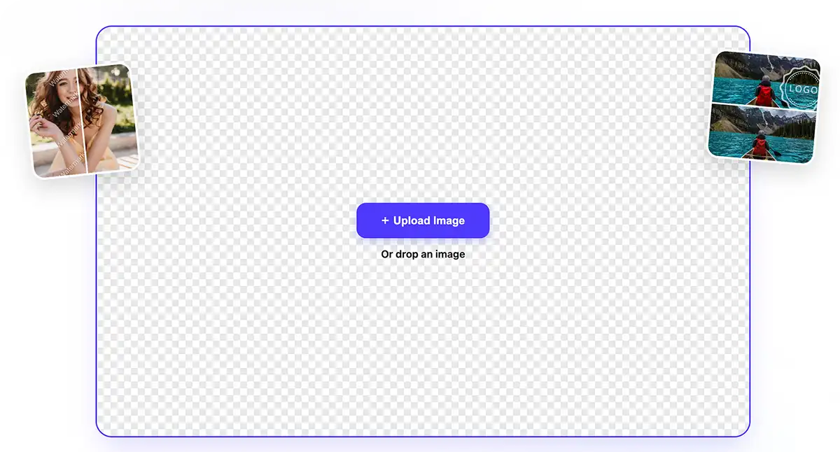Overchat AI watermark remover tool from images