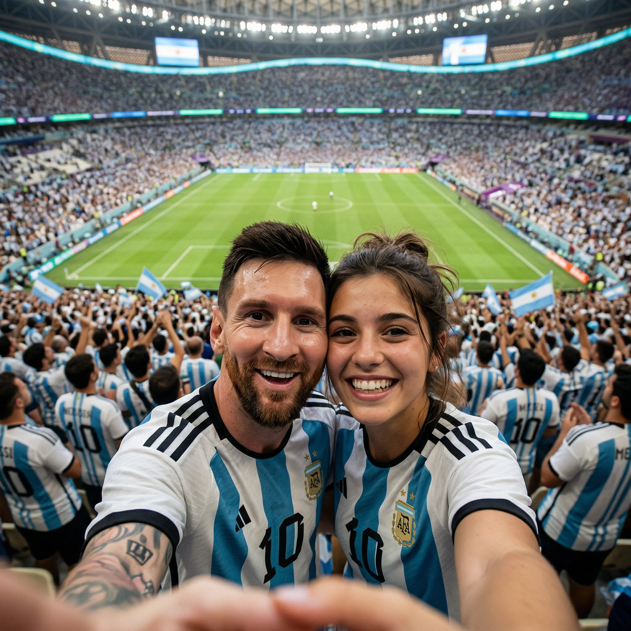 Overchat AI selfie with celebrity generator