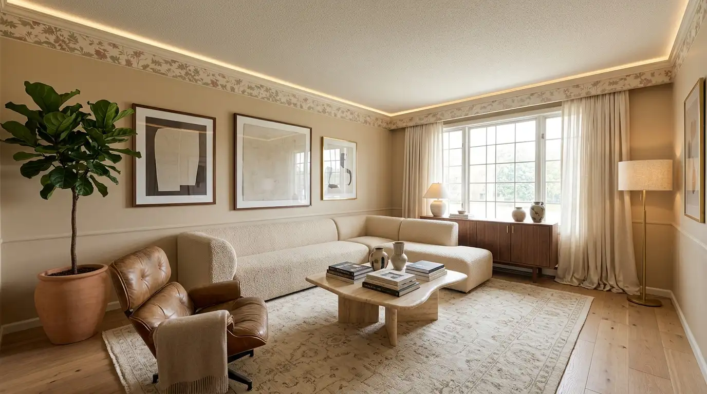 Redesigned modern living room