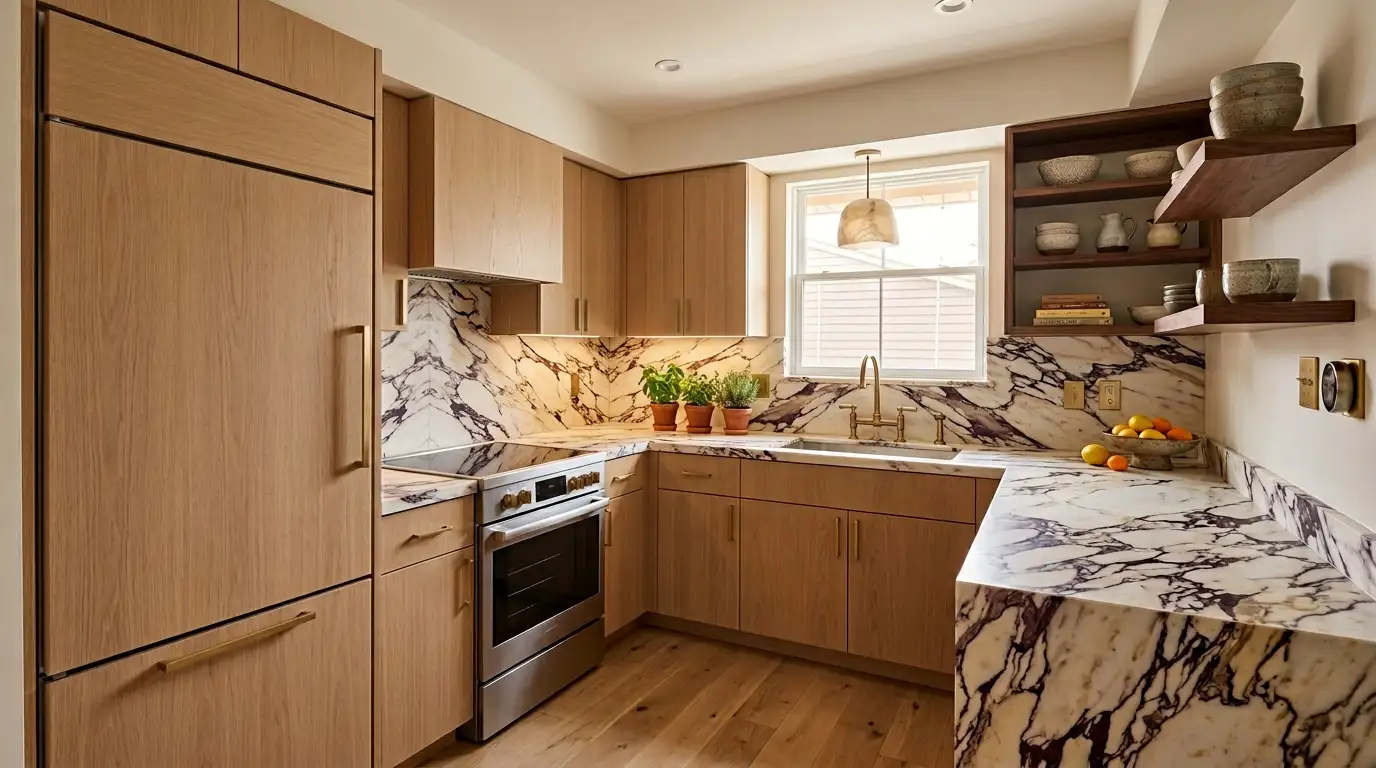 Redesigned Scandinavian kitchen