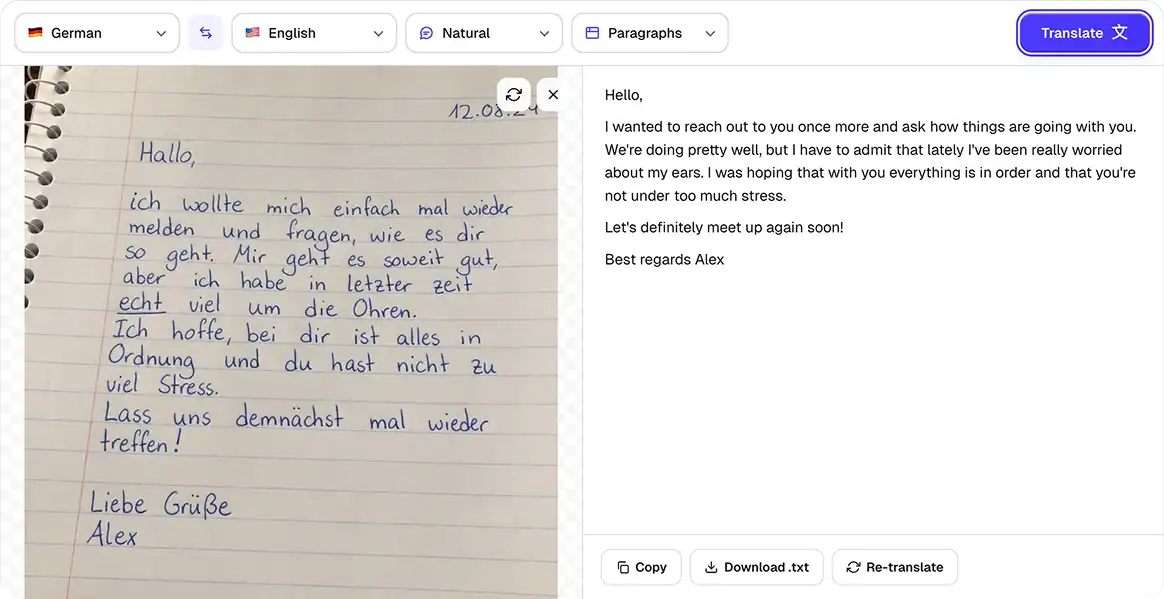 Overchat AI Image Translator