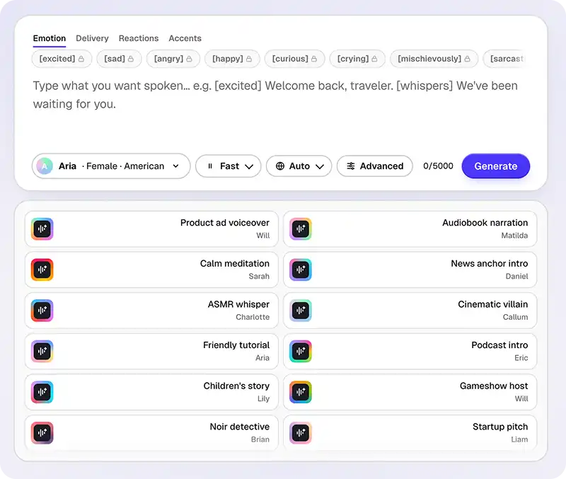 Overchat AI Voice generator