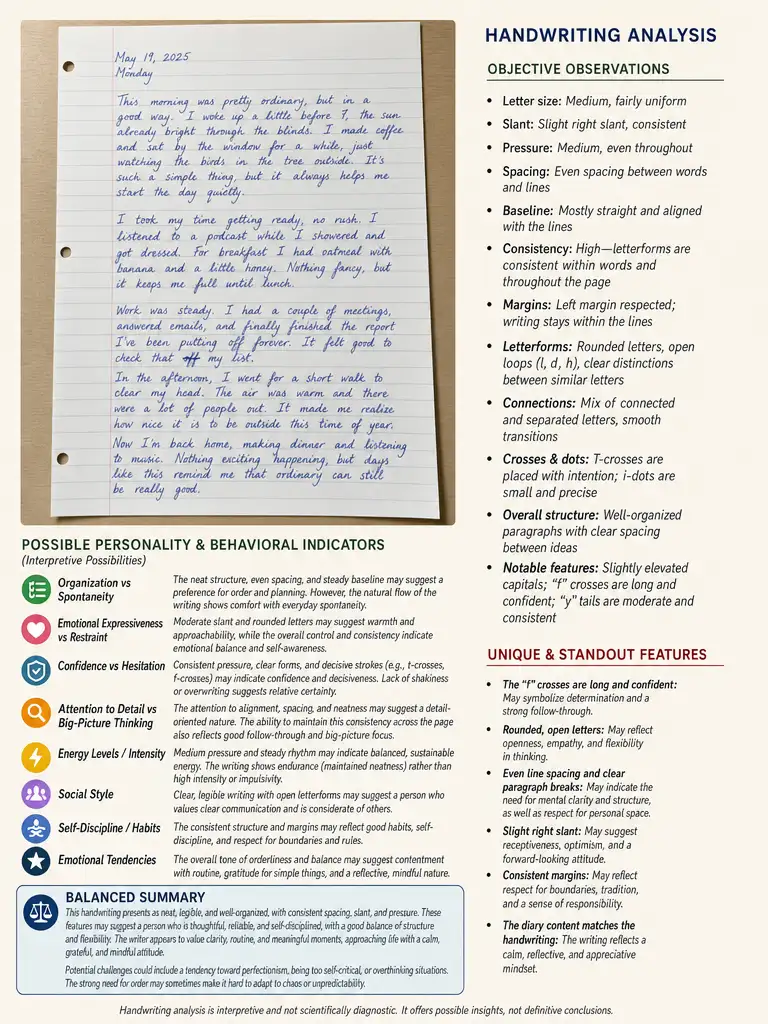 Overchat AI Handwriting Test Result