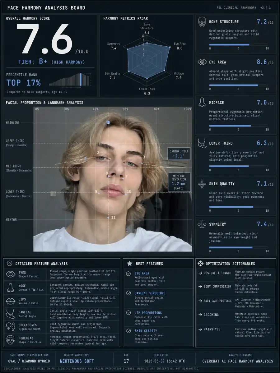 AI face rating board example 4